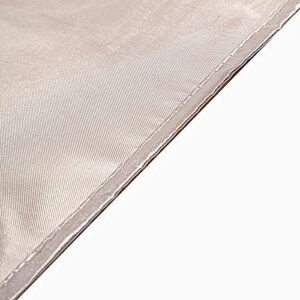 Beige 108" Satin Round Tablecloth