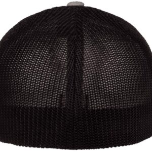 1960-63 Ford Falcon Hardtop Outline Design Flexfit Trucker Mesh Fitted Cap Heather/Black