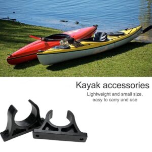 Quluxe Oar Holder, 2 Pair Paddle Clip Holder Oar Keeper Mount Holder for Canoes Kayaks Boats for Canoes, Kayaks, Pontoons, Kayak Accessories- Black