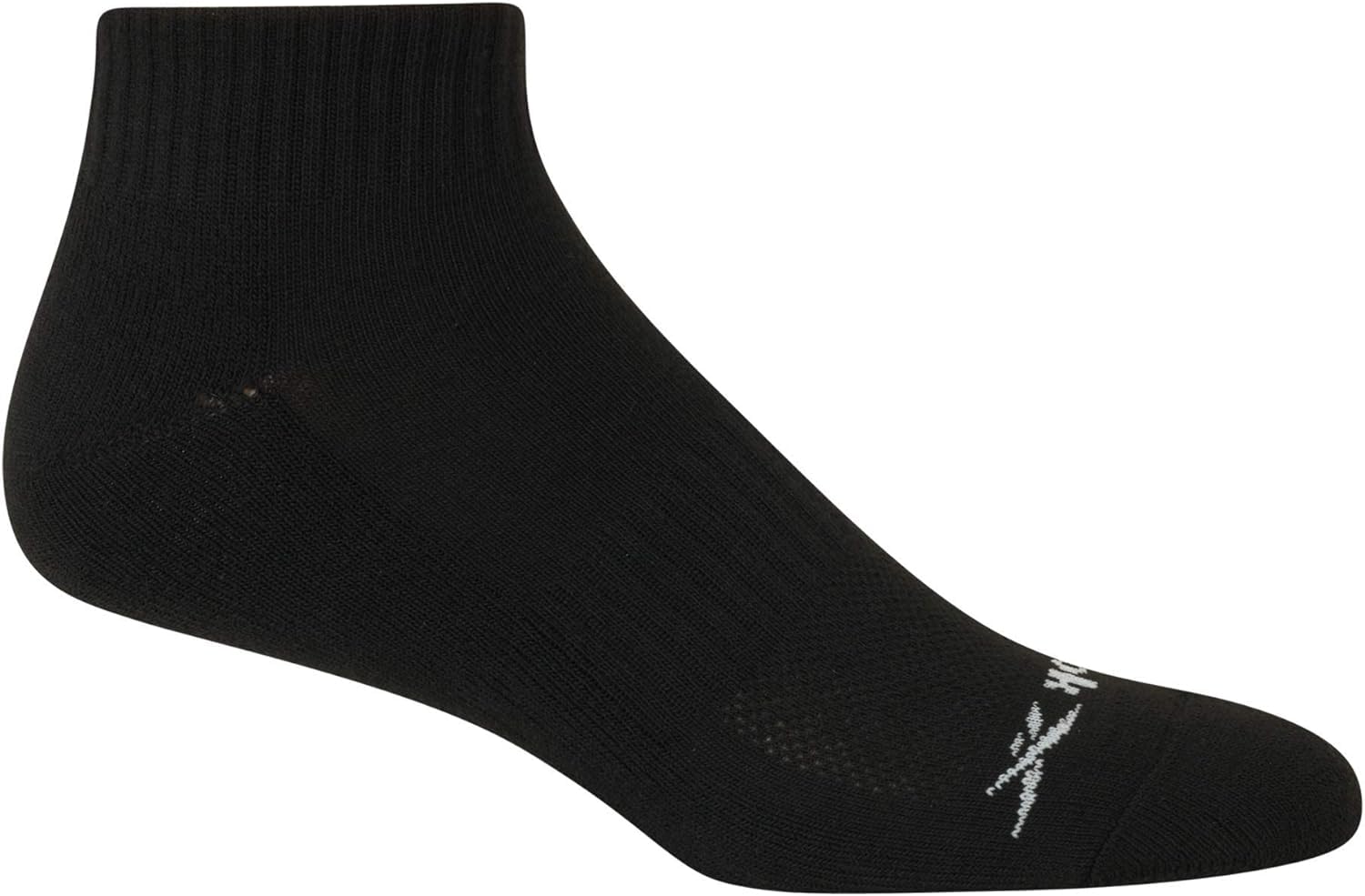 Reebok Men's Athletic Quarter Socks with Cushion Comfort (12 Pack), Size 6-12.5, All Black