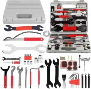 bike repair tool kits, bicycle tool kit multi-function tool kit, maintenance tool set with tool box best value professional home bike tool with premium quality