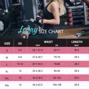 LODAY Waist Trimmer for Women Weight Loss,Tummy Trainer Sweat Workout Shaper,Neoprene-Free Slimming Sauna Wrap (Black, 2XL)