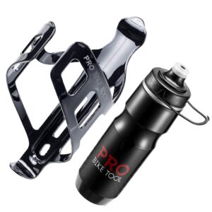 PRO BIKE TOOL Insulated Bike Water Bottle + Bicycle Water Bottle Bundle - for Road or Mountain Bikes