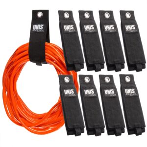 8 Pack Heavy Duty Large 13-inch Extension Cord Storage Extendable Cable Ties Strap Loop Hanger Organizer for Cable, Hose, Power Cord, and Rope