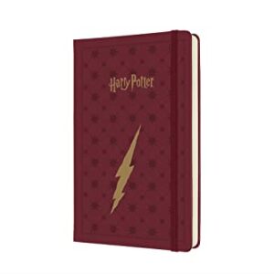 Moleskine Limited Edition Harry Potter 12 Month 2022 Daily Planner, Hard Cover, Large (5" x 8.25"), Bordeaux Red