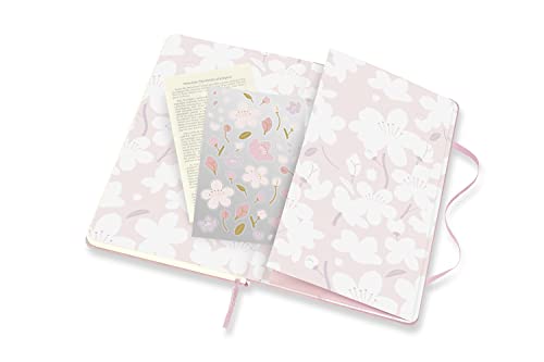 Moleskine Limited Edition Sakura Notebook, Hard Cover, Large (5" x 8.25"), Ruled/Lined, Graphic 1, 240 Pages