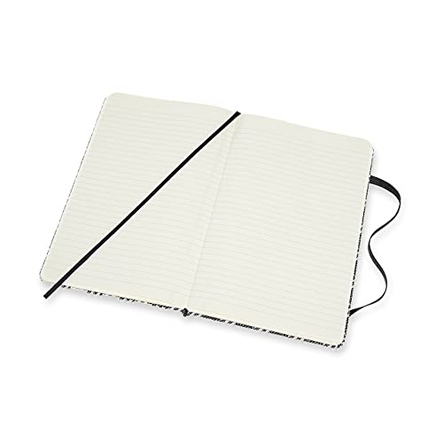 Moleskine Limited Collection Blend Textile Notebook, Hard Cover, Large (5" x 8.25") Ruled, Check, 240 Pages