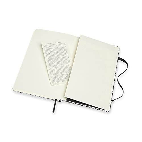 Moleskine Limited Collection Blend Textile Notebook, Hard Cover, Large (5" x 8.25") Ruled, Check, 240 Pages