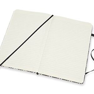 Moleskine Limited Collection Blend Textile Notebook, Hard Cover, Large (5" x 8.25") Ruled, Check, 240 Pages