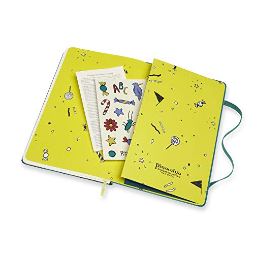 Moleskine Limited Edition Pinocchio Notebook, Hard Cover, Large (5" x 8.25") Ruled/Lined, The Dogfish, 240 Pages