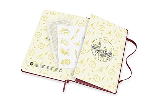 Moleskine Limited Edition Harry Potter 12 Month 2022 Daily Planner, Hard Cover, Large (5" x 8.25"), Bordeaux Red