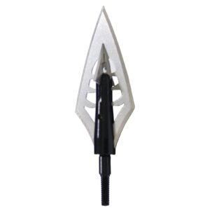 Sososhoot 12Pcs 150 Grain Hunting Fishbone Broadheads 1.1" Cut Arrowheads Crossbow Compound Bow + 1 pcs Black Broadhead Case Plastic Portable Case for Arrowheads