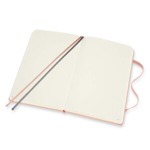 Moleskine Art Logbook, Hard Cover, Large (5" x 8.25"), Dotted, Coral Pink, 160 Pages