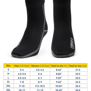 COPOZZ Diving Socks 3mm Neoprene Beach Water Socks-Anti Slip for Snorkel Swim Youth Men Women