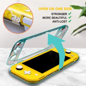 DLseego Protective Case for Nintendo Switch Lite, Hard PC Clear Anti-Shock Split Cover for Animal Crossing Design