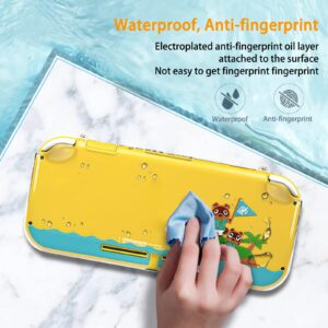 DLseego Protective Case for Nintendo Switch Lite, Hard PC Clear Anti-Shock Split Cover for Animal Crossing Design