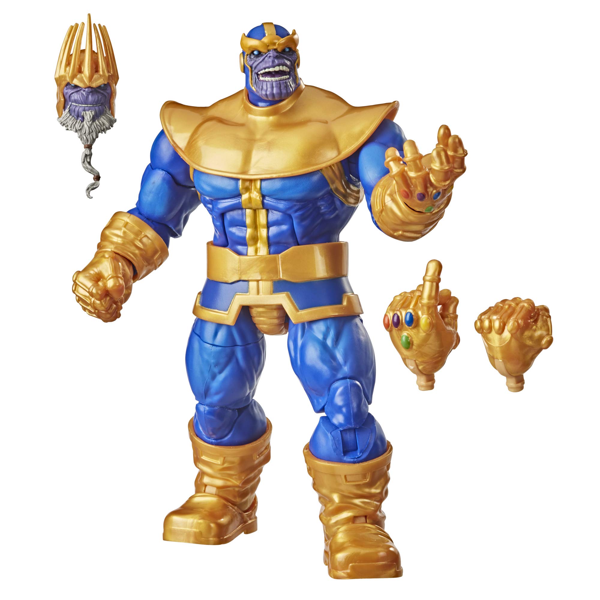 Marvel Hasbro Legends Series 6-inch Collectible Action Figure Thanos Toy, Premium Design and 3 Accessories , Blue