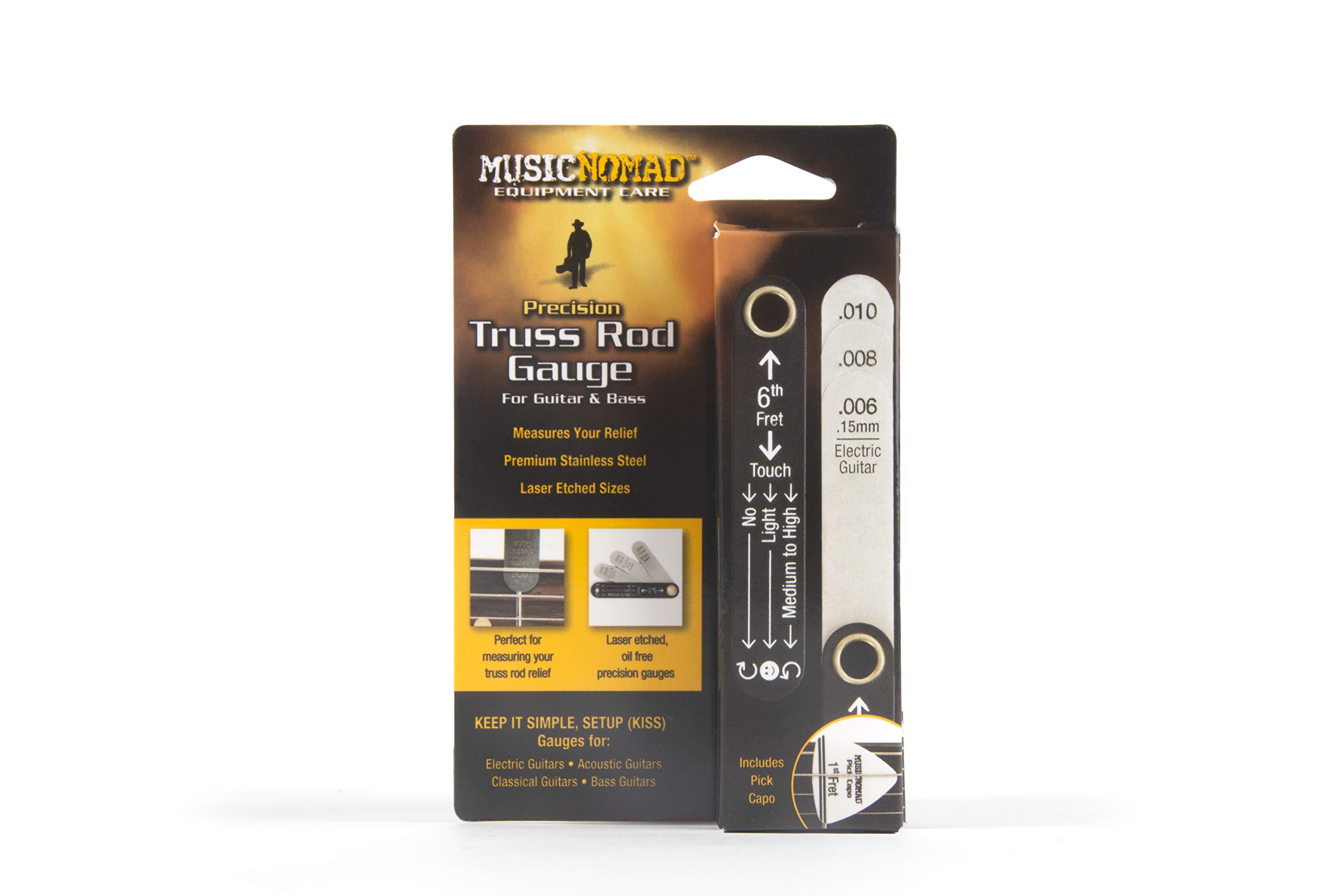 MusicNomad Precision Truss Rod Neck Relief Gauge Tool (MN600)