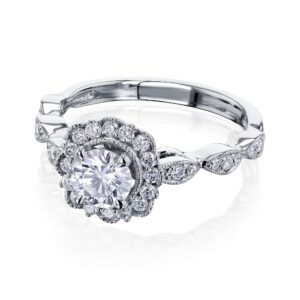 Kobelli Moissanite The Floral Spring Ring - 8.0 / Forever One D-E-F