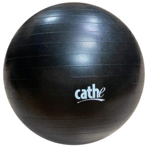 cathe 55 cm anti-burst stability & exercise ball -use for pilates, yoga, abdominal core training and hundreds of strength training exercises