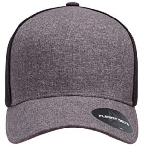 Flexfit Men's one_size Delta Seamless Carbon Cap 2-Tone, Melange Blue/Melange Charcoal, Small-Medium