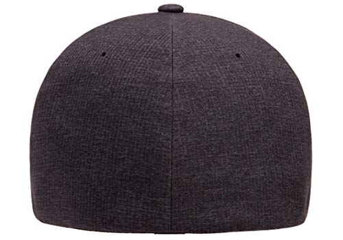 Flexfit Men's one_size Delta Seamless Carbon Cap 2-Tone, Melange Blue/Melange Charcoal, Small-Medium