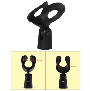 Bolymic UHF VHF Karaoke Microphone Clamp Clip Holder for Sennheiser Microphones Wireless SKM e825, e835, e840, e845, e855