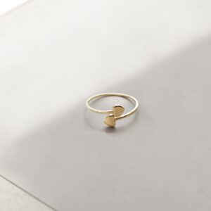 GELIN 14k Solid Gold Stackable Ring for Women - Size 8