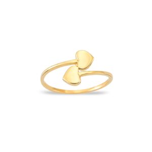 GELIN 14k Solid Gold Stackable Ring for Women - Size 8