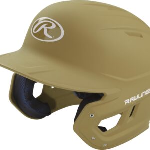 Rawlings | MACH Batting Helmet | Matte Vegas Gold | Junior (6 3/8" - 7 1/8")