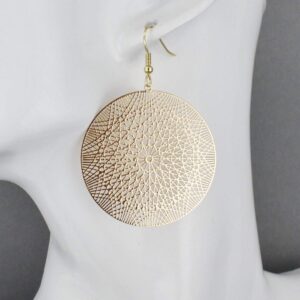 BURIUS Brass Earrings for Women Earrings - Jewelry Earrings for Women Trendy Hanging Brass Earrings