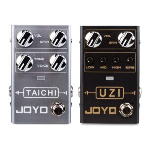 joyo r-02 tai chi overdrive bundle with r-03 distortion effect pedals for electric guitar most frequently combination budget