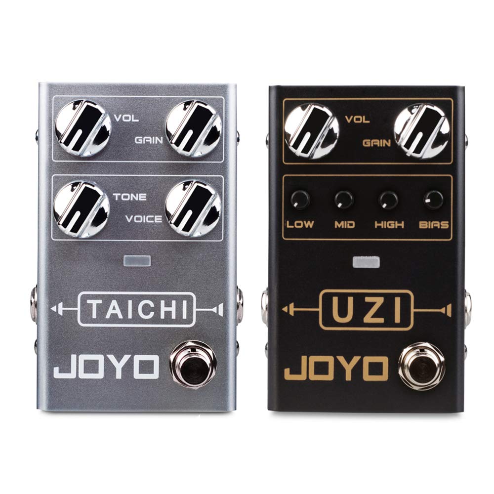 JOYO R-02 Tai Chi Overdrive Bundle with R-03 Distortion Effect Pedals for Electric Guitar Most Frequently Combination Budget