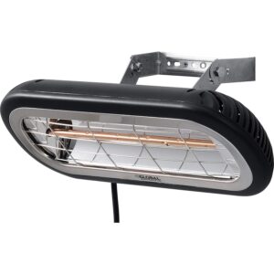 Global Industrial Infrared Patio Heater, Wall/Ceiling Mount, 1500W, 120V