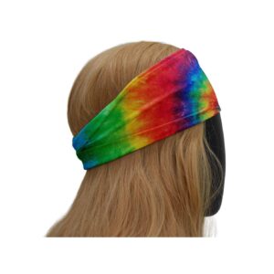 SAE99 Rainbow Tie-Dye Headband, Soft Stretchy Headband One Size Fits All