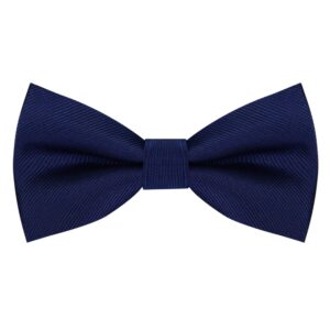 Elastic Adjustable Navy Blue Suspenders and Bow Tie Set for Men Wedding (0103-02)