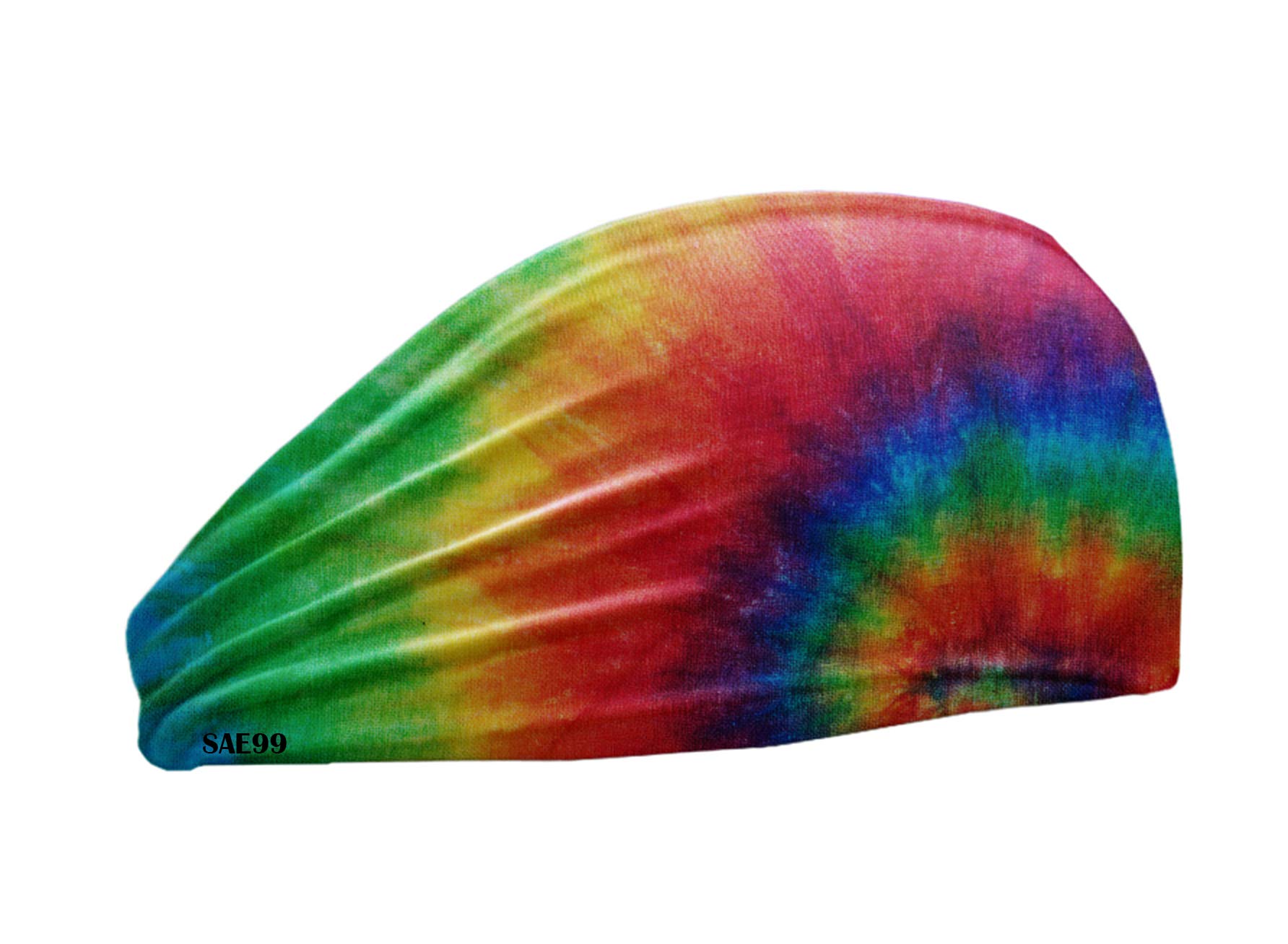 SAE99 Rainbow Tie-Dye Headband, Soft Stretchy Headband One Size Fits All