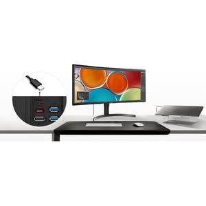 LG 35” VA HDR QHD UltraWide Curved Monitor, Black (35BN75C-B)