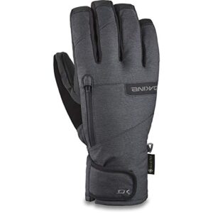 dakine men's titan gore-tex ski and snowboard short gloves, carbon, medium