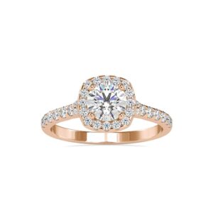 vvs luxury halo engagement ring in 14k white/yellow/rose gold with 0.38 ct round natural & 0.63 ct center round moissanite diamond anniversary ring for women | couple promise ring (ij-si, g-vs2)