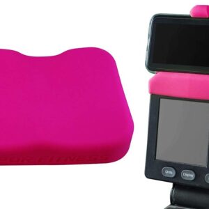 Vapor Fitness Pink Phone Holder and Silicone Seat Cover Combo Designed for The Concept 2 Rowing Machine and PM5 Monitor