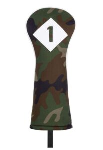 titleist golf- woodland leather & cotton twill driver headcover camo collection