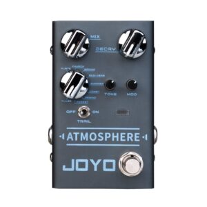 JOYO R-11 Baatsin Overdrive Distortion Bundle with R-14 Atmosphere Reverb for Electric Guitar Effects Most Frequently Combination Budget Pedals