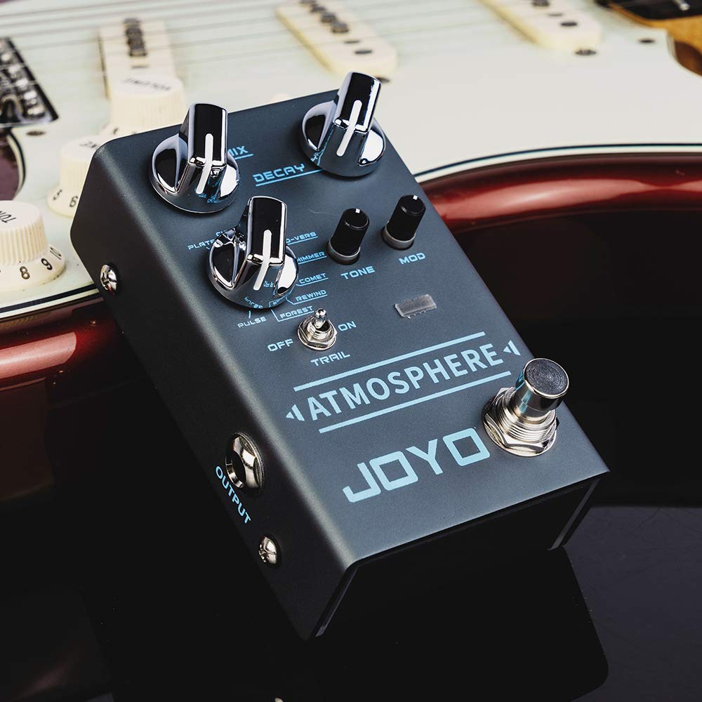 JOYO R-11 Baatsin Overdrive Distortion Bundle with R-14 Atmosphere Reverb for Electric Guitar Effects Most Frequently Combination Budget Pedals