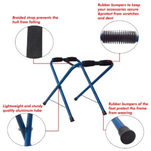 Nooew Newcod Kayak Stand, Aluminum Portable Boat Stand Canoe Storage Rack Indoor Outdoor Usage Kayak Stool, Blue