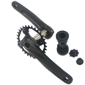 GANOPPER 30T MTB Crankset 1X Mountain Bike Crank Arm Set 170mm with 68mm 73mm BSA Bottom Bracket for MTB BMX Road Bicycle