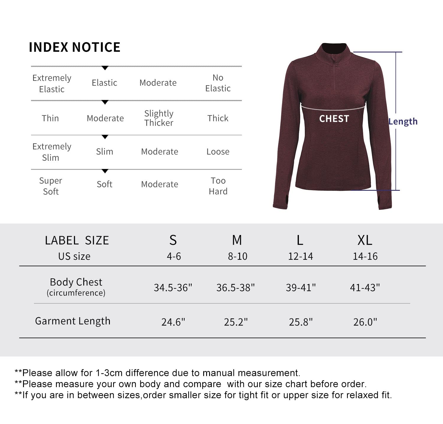 Womens Quarter Zip Pullover Athletic Long Sleeve(Plum,M)