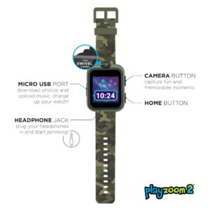 PlayZoom 2 Kids Smartwatch & Headphones - Video Camera Selfies STEM Learning Educational Fun Games, MP3 Music Player Audio Books Touch Screen Sports Digital Watch Gift for Kids Toddlers Boys Girls