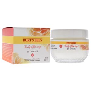 Burt's Bees Truly Glowing Replenishing Gel Cream, Moisturizer with Hydrate and Glow Complex for Normal and Combination Skin, 1.8 Fluid Ounces