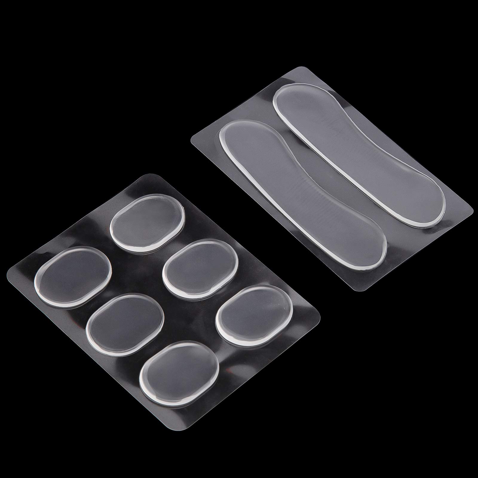 LUTER 10Pcs Drum Dampener Gels, Soft Clear Oval and Long Drum Silencers Sound Dampening Pads Tone Control for Drum Head Cymbal